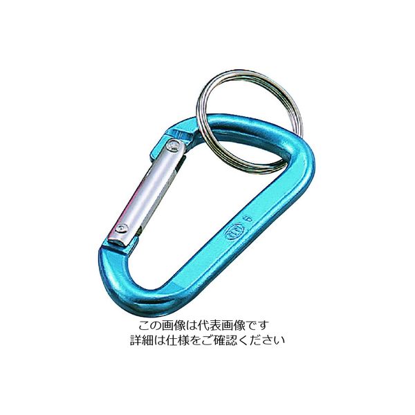 水本機械製作所 水本 アルミカラーフック(ブルー) 線径6mm 長さ60mm B-1404 1個 204-7136（直送品）