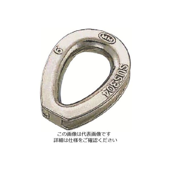 水本機械製作所 水本 ステンレス シンブル 使用ロープ径3mm B-411 1個 849-1014（直送品）