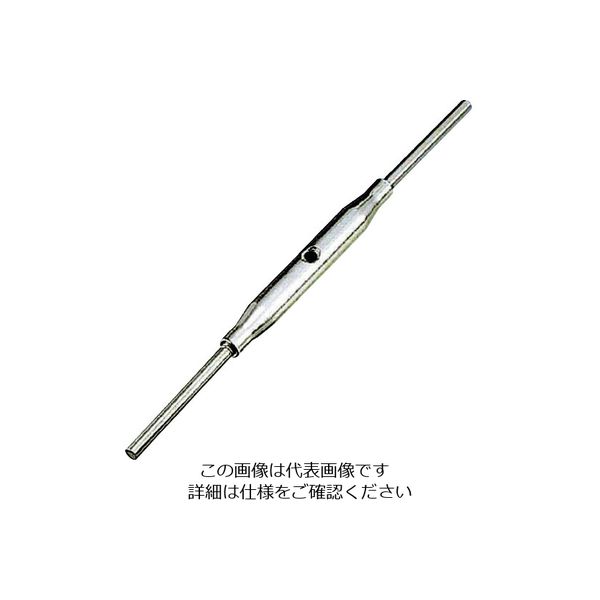 水本機械製作所 水本 ステンレス パイプターンバックル(ストレート&ストレート) 捻子径4分 A-584 1個 195-1918（直送品）