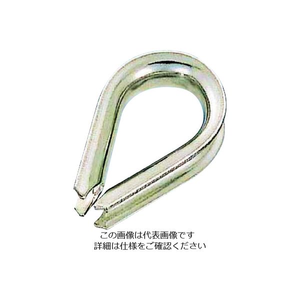 水本機械製作所 水本 ステンレス ライトシンブル SUS316 使用ロープ径10mm B-2321 1個 204-7219（直送品）