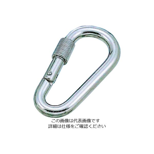 水本機械製作所 水本 ステンレス ナス型カラビナ 線径5mm 長さ54mm(1個入) B-2796 1個 204-8772（直送品）
