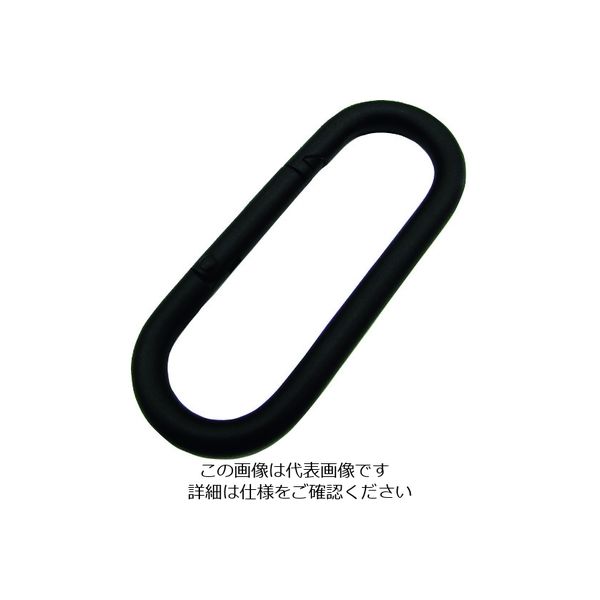 水本機械製作所 水本 ステンレス プチカラビナ(スタンダード型) 黒色塗装 線径5mm 長さ58mm B-2842 1個 202-1982（直送品）