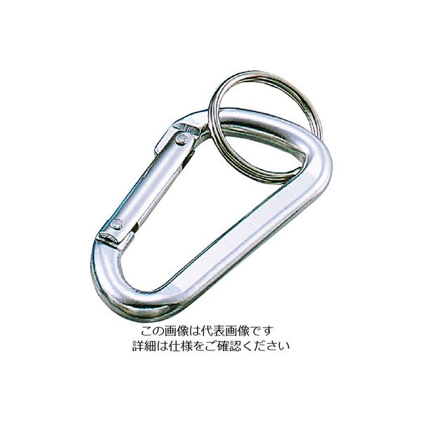 水本機械製作所 水本 アルミカラーフック(シルバー) 線径5mm 長さ50mm B-1400 1個 204-5550（直送品）