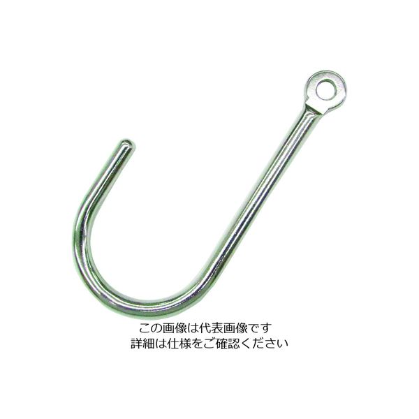 水本機械製作所 水本 ステンレス Sフック(フックタイプ) 線径6mm 長さ107mm A-2816 1個 200-8896（直送品）