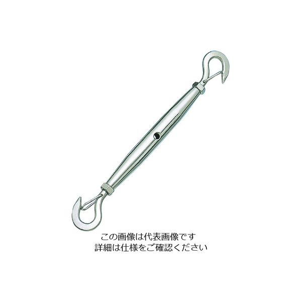 水本機械製作所 水本 ステンレス パイプターンバックル外れ止め付(フック&フック) 捻子径2分 B-1826 1個 204-5545（直送品）