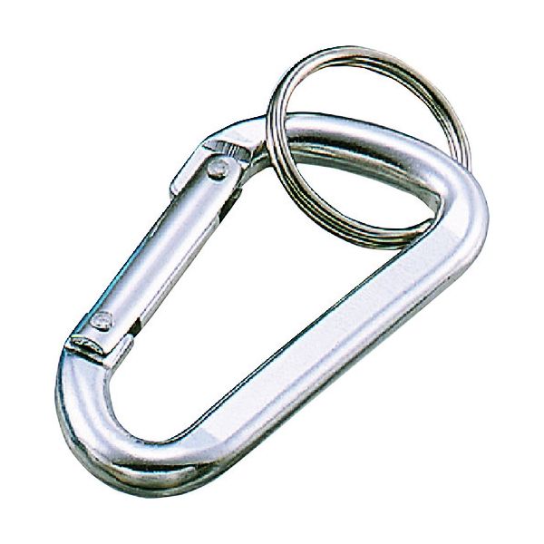 水本機械製作所 水本 アルミカラーフック(シルバー) 線径8mm 長さ80mm B-1402 1個 204-8753（直送品）