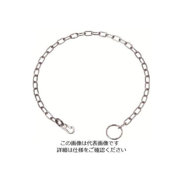 水本機械製作所 水本 ステンレス ポケットチェーンMP型(片端ミニクリップ付) 全長300mm C:3mm B-2237 1個（直送品）