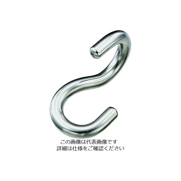 水本機械製作所 水本 ステンレス ロープ用Sカン ツイスト 全長51mm B-1332 1個 204-7183（直送品）