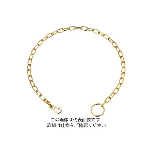 水本機械製作所 水本 ステンレス ポケットチェーンMP型(ゴールド) 全長300mm B-2260 1個 201-3455（直送品）