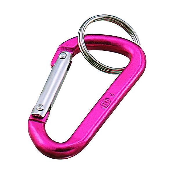 水本機械製作所 水本 アルミカラーフック(ピンク) 線径6mm 長さ60mm B-1407 1個 204-7122（直送品）