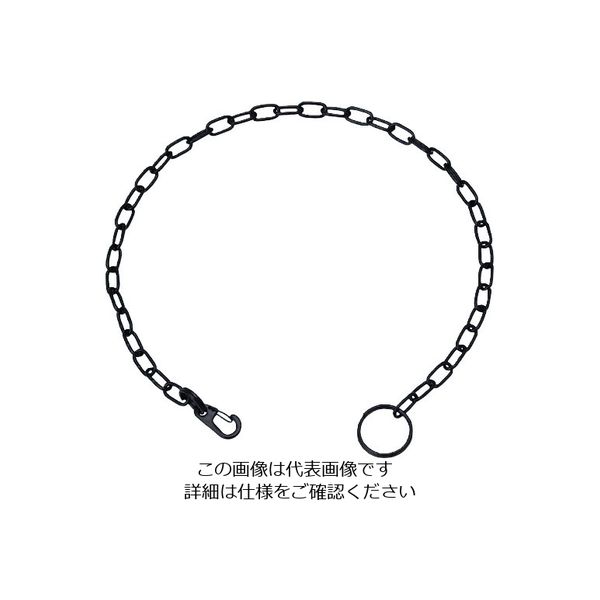 水本機械製作所 水本 ステンレス ポケットチェーンMP型(ブラック) 全長300mm C:4mm B-2263 1個 201-3467（直送品）