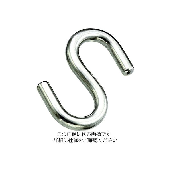 水本機械製作所 水本 ステンレス ロープ用Sカン ストレート 全長81mm B-1335 1個 205-0360（直送品）
