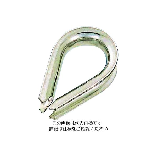 水本機械製作所 水本 ステンレス 板シンブル 使用ロープ径8~10mm B-1101 1個 204-8794（直送品）