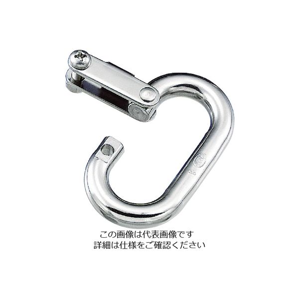 水本機械製作所 水本 ステンレス オーバルキャッチC型 線径8mm 長さ46mm B-1321 1個 205-0280（直送品）