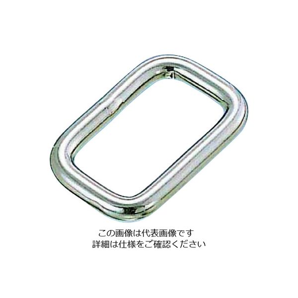 水本機械製作所 水本 ステンレス 四角リンク 線径4mm 内幅9mm B-614 1個 204-7194（直送品）