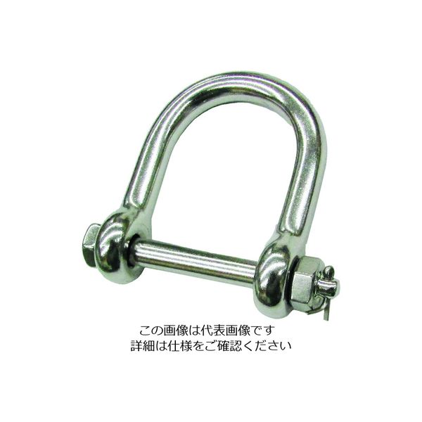 水本機械製作所 水本 ステンレス ワリピン式ワイドネジシャックル 呼び9mm B-688 1個 204-4054（直送品）