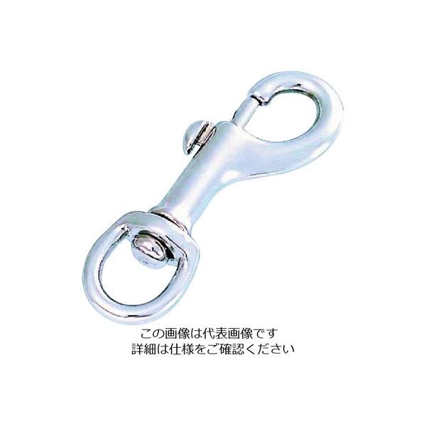 水本機械製作所 水本 フック ナスカン クロームメッキ 全長88mm B-783 1個 204-8752（直送品）