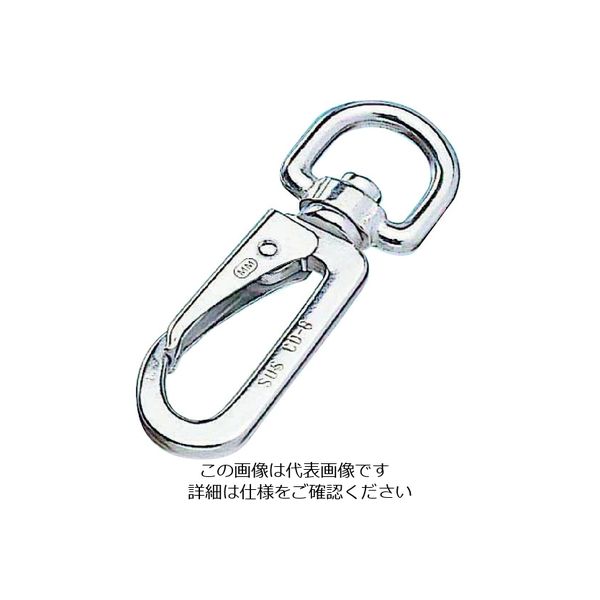 水本機械製作所 水本 ステンレス ナスカンスナップCD型 線径5.5mm 長さ85mm B-808 1個 204-5600（直送品）