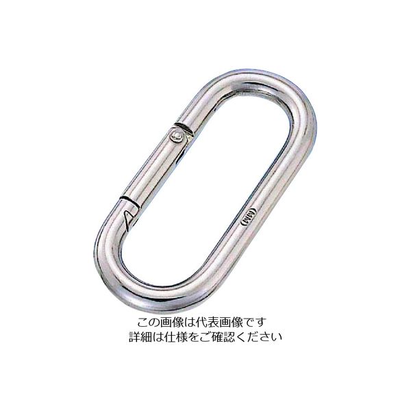 水本機械製作所 水本 ステンレス プチカラビナ(スタンダード型)SUS316 線径6mm長さ66mm (1個入) B-2650 1個（直送品）