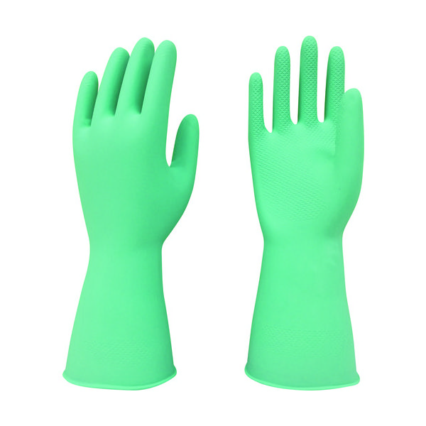 東和コーポレーション トワロン 天然ゴム手袋 天然ゴムうす手 グリーン L 218-L 1双 204-4020（直送品）