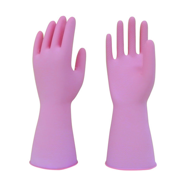 東和コーポレーション トワロン 天然ゴム手袋 天然ゴム中あつ手 ピンク S 228-S 1双 857-1459（直送品）