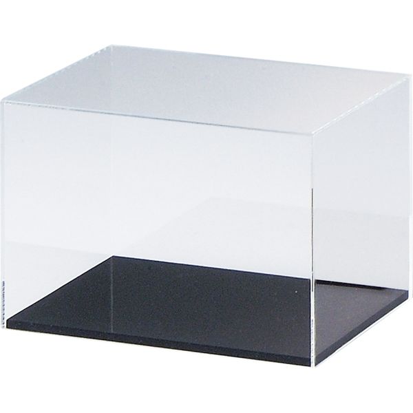 KMA アクリルケース(長方形)490W3T透明/8T底黒 1台入 021-SN32_319 1台（直送品）
