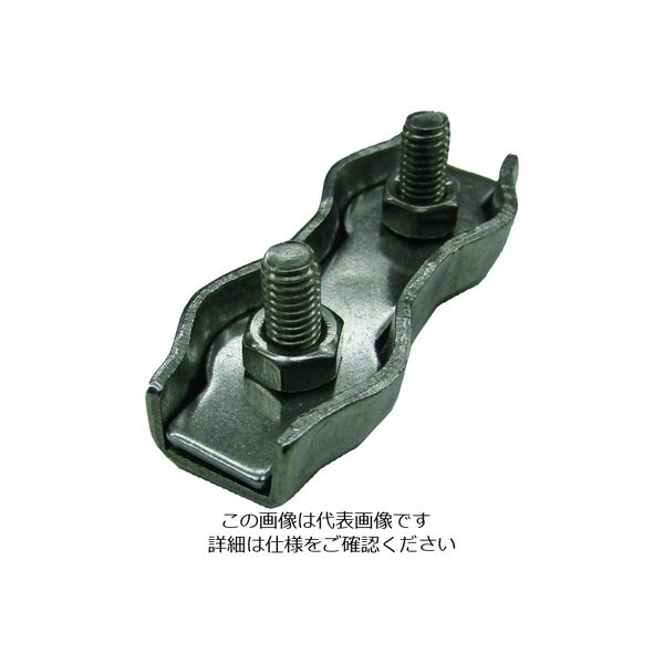 水本機械製作所 水本 ステンレス ダブルワイヤークリップ 使用ロープ径1.5mm B-2641 1個 204-7215（直送品）