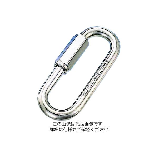 水本機械製作所 水本 ステンレス 口広リングキャッチ 線径6mm 長さ56mm B-185 1個 205-3447（直送品）