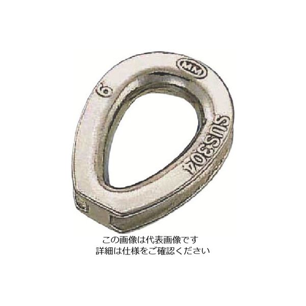 水本機械製作所 水本 ステンレス シンブル 使用ロープ径8mm B-414 1個 849-1017（直送品）