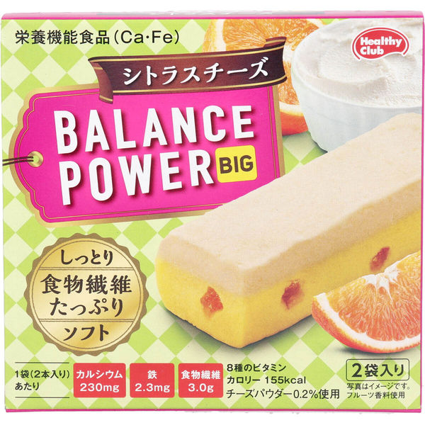 ヘルシークラブ バランスパワービッグ シトラスチーズ 2袋(4本)入 2袋