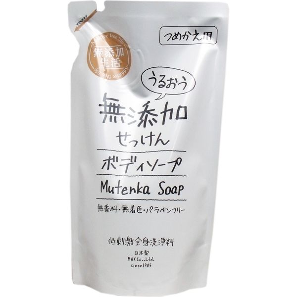 マックス うるおう無添加せっけん ボディソープ 詰替用 400mL　400mL×10セット（直送品）