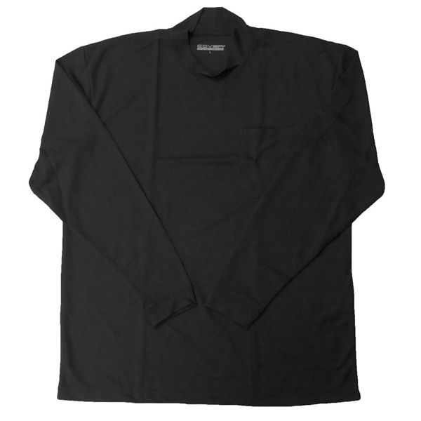 カヴァーワーク COVER WORK 吸汗速乾長袖Tシャツ L ブラック TMFー360 TMF-360 1着（直送品）