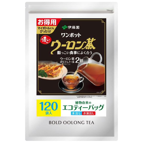 【水出し可】伊藤園 お徳用 濃い ウーロン茶 ティーバッグ 1袋（120バッグ入）