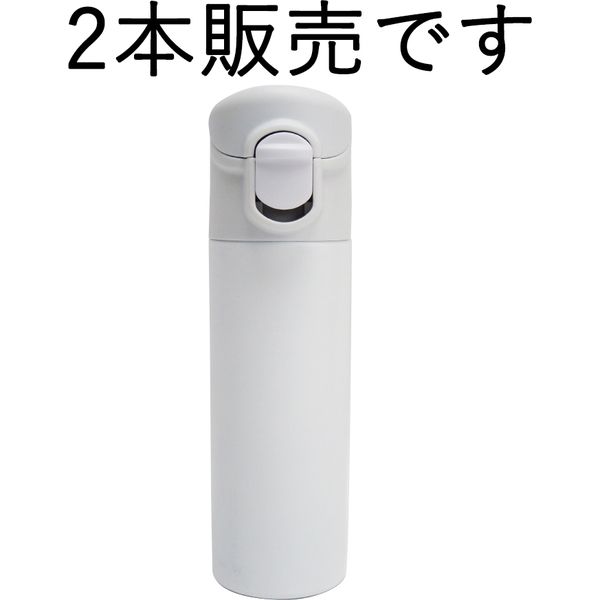 前畑 ワンタッチミニボトル　140ml　ホワイト 52538 2本（直送品）