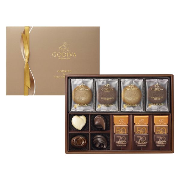 〈GODIVA〉ゴディバ クッキー＆チョコレート アソートメント 21個 1箱 三越伊勢丹 紙袋付 手土産ギフト ギフト