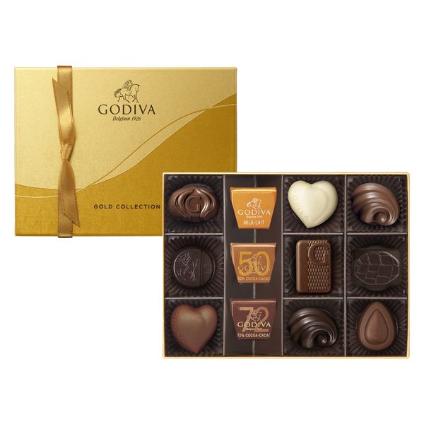 〈GODIVA〉ゴディバ ゴールド コレクション（12粒入） 1箱 三越伊勢丹 紙袋付 手土産ギフト ギフト チョコレート