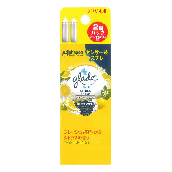 グレード 消臭 センサー＆スプレー シトラスフレッシュの香り 付け替え用 18ml (2本入) 詰め替え 芳香剤 消臭剤 ジョンソン