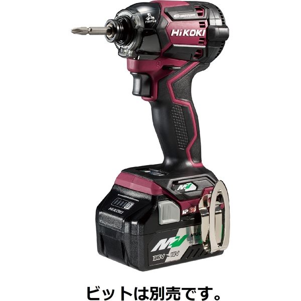 工機ホールディングス マルチボルト（36V）コードレスインパクトドライバ　フレアレッド　充電器別売 WH36DC(2XNR) 1台（直送品）