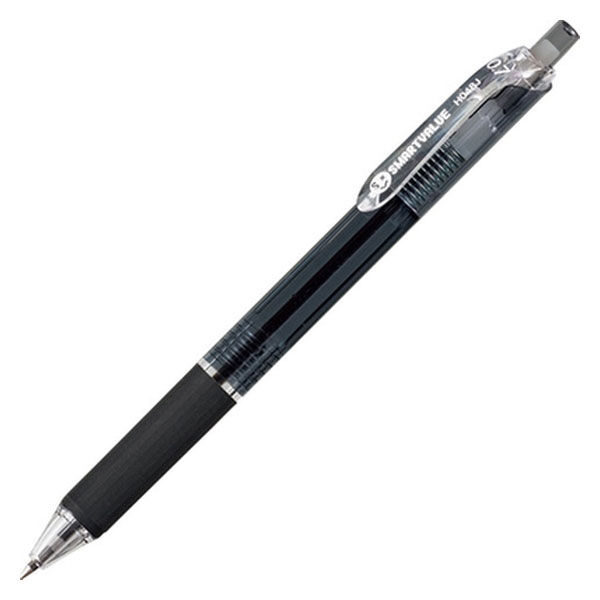 ジョインテックス ノック式油性ボールペン H048J-BK 黒 1本（直送品