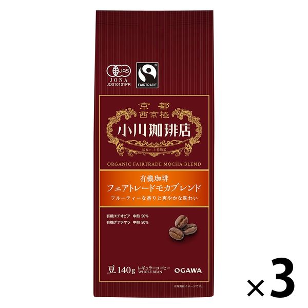 コーヒー豆】小川珈琲 有機珈琲フェアトレードモカブレンド豆 1