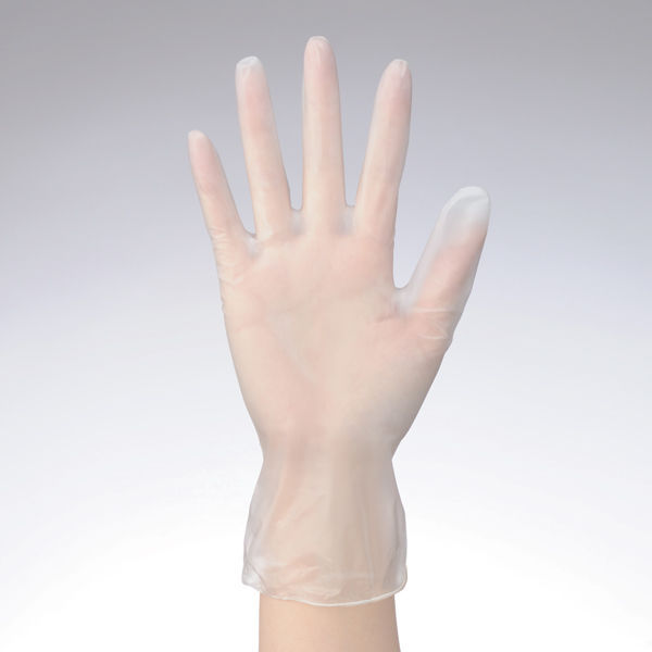 川西工業 プラスチック使いきり手袋粉なし クリア M #2120 1セット