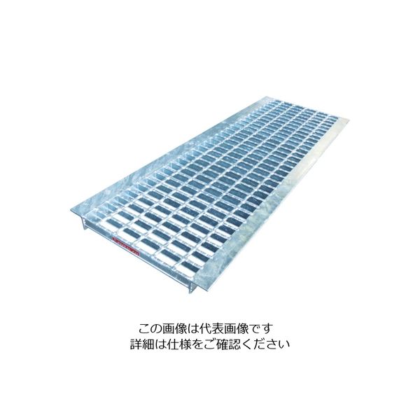 片岡産業 片岡 グレーチング WU型 U字溝用 圧接式 溝幅200 262X995X32 WU-X20-532 1枚 818-8867（直送品）