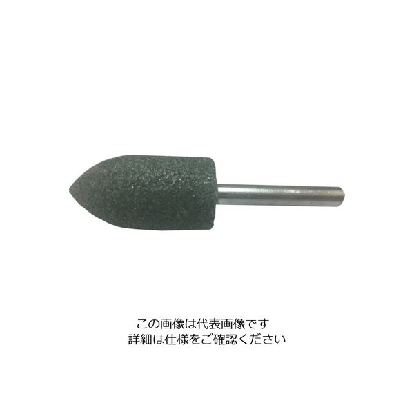 イチネンアクセス RELIEF 6MM軸 軸付砥石 石材用 砲弾型 φ19×38mm 28256 1個 111-2558（直送品）