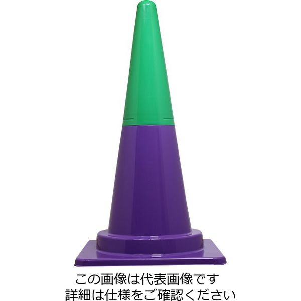 トーアン ツートンコーン27 緑/紫 33-818 1セット(5本)（直送品）