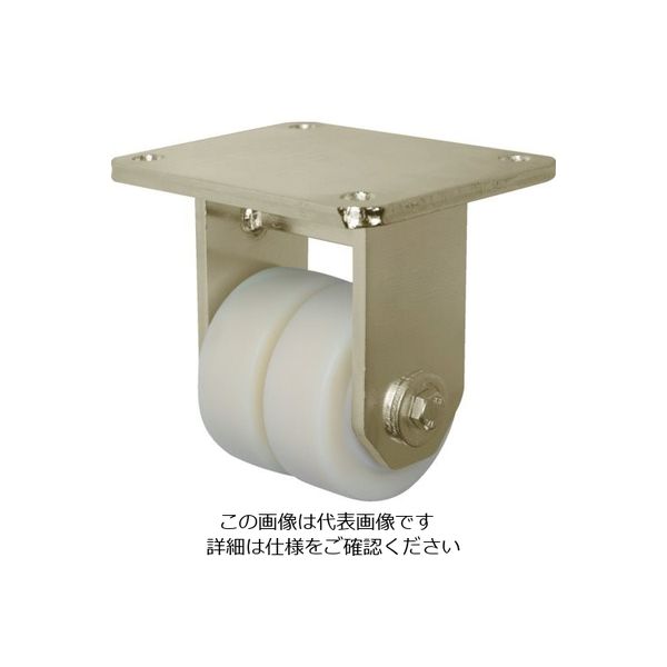 シシクSISIKUアドクライス シシク 低床重荷重用双輪固定キャスター 100径 GSPO車輪 BSD-GSPO-100K 1個（直送品）