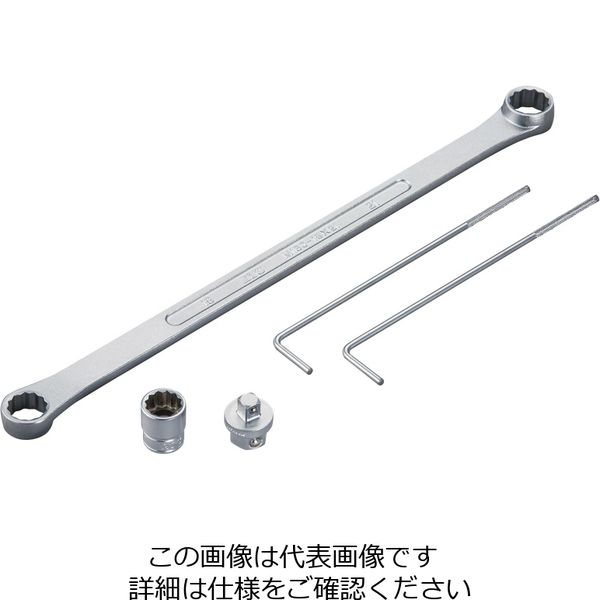 京都機械工具 ベルト交換用レンチセット (スズキダブルテンショナー) KTC ATE1055 返品種別B