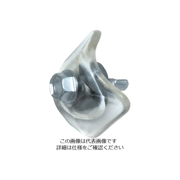 ダイドーハント DAIDОHANT 波板専用ビス ポリカ座金 鉄下地用 5X25 クリアー (10本入) 10102402 1袋(10本)（直送品）