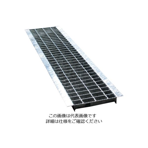 宝機材 タカラ LSハイテングレーチング U字溝240用 歩道用 あら目 KUP 19-24 1枚 108-3356（直送品）