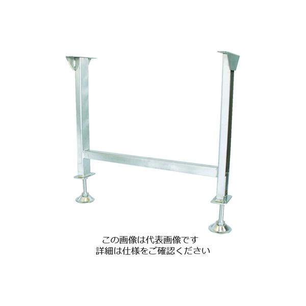 寺内製作所 TS SUS製2GU型立脚台 H350~450 2GU-LSU25-600WX400H 1台(1脚) 858-2783（直送品）