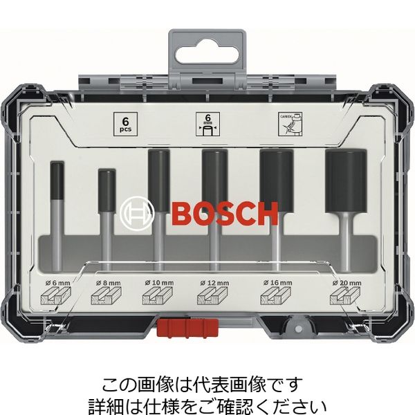 BOSCH（ボッシュ） ルーター・トリマービットストレート6P 2607017465 1パック（直送品）